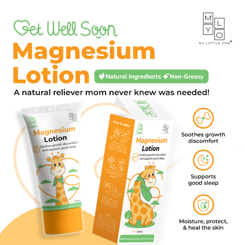 MyLO GWS Magnesium Moisturizing Lotion - Soothes Growth Discomfort & Support Good Sleep